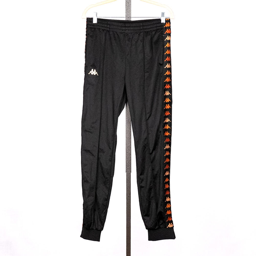 Kappa Logo Tape Stripe Track Pants Joggers Men's Size MEDIUM Sportswear Athletic